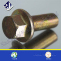 Parafuso de flange hexagonal m10 com serração